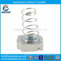 Stainless steel spring nut, channel nut with spring